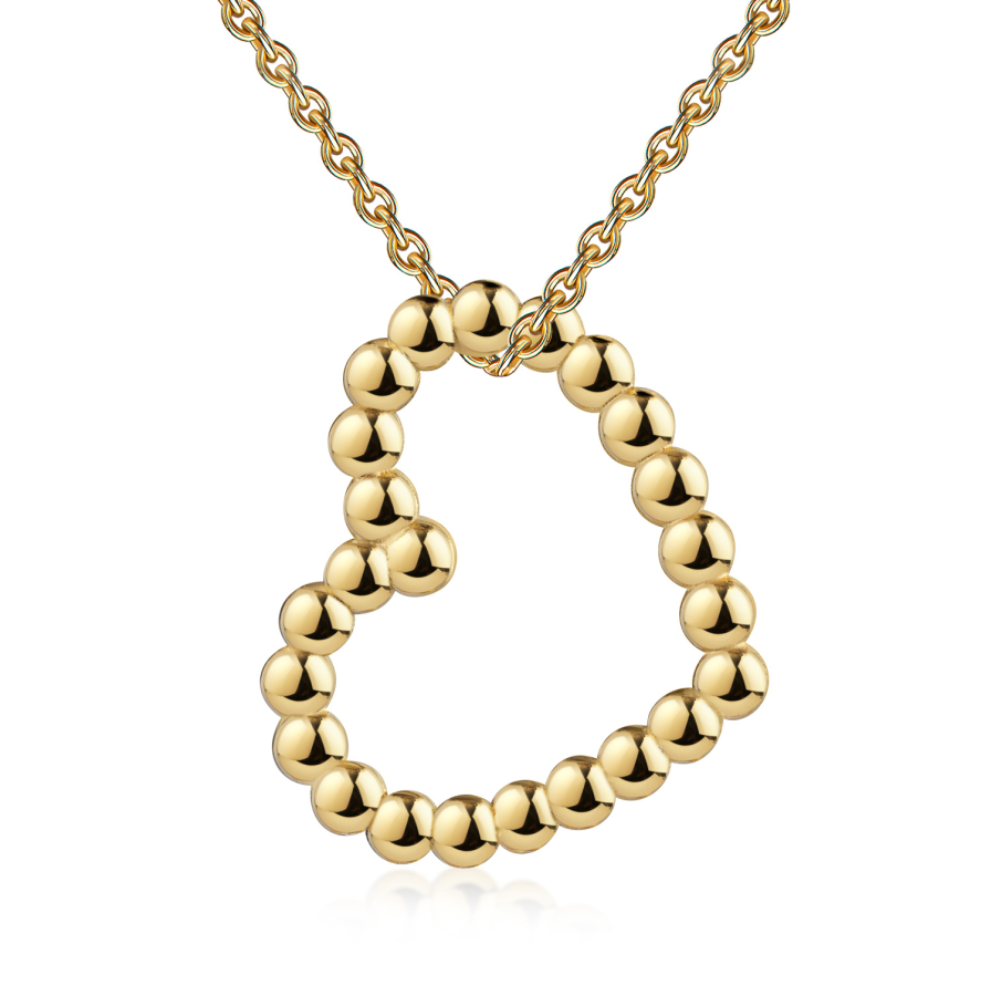 Anhänger Kugel-Herz Gold 333/000
