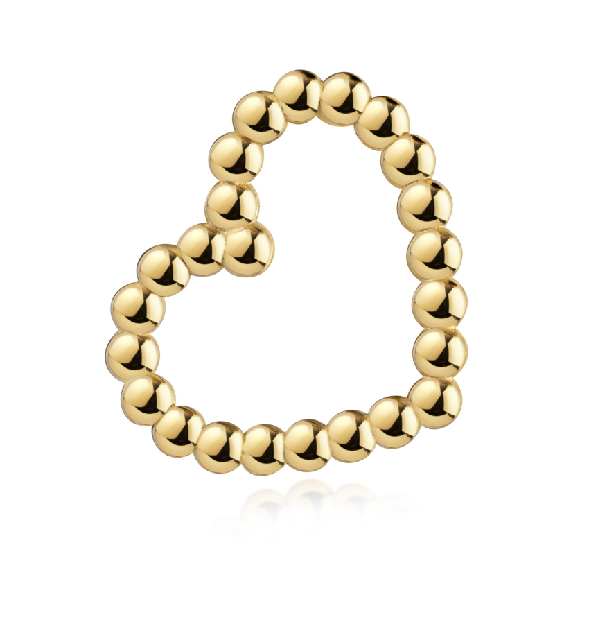 Anhänger Kugel-Herz Gold 333/000