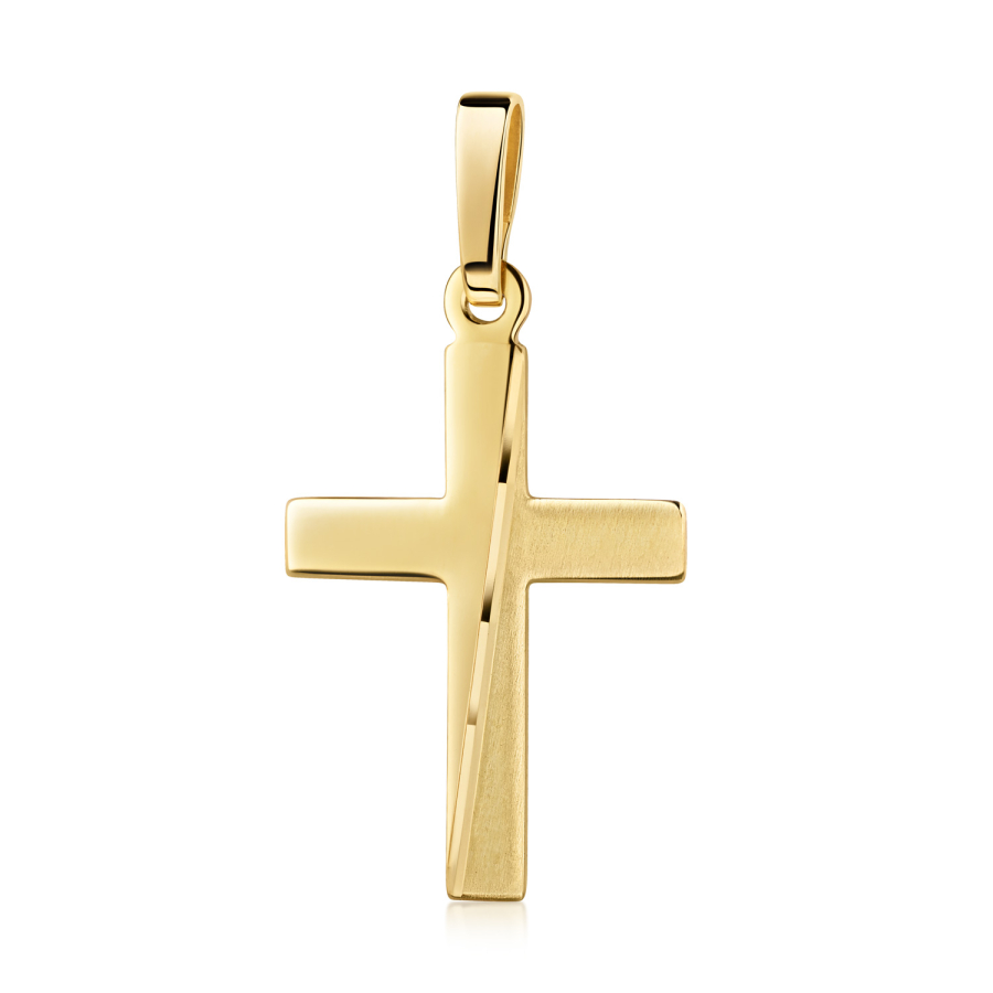 Anhänger Kreuz 15mm Gold 585/000