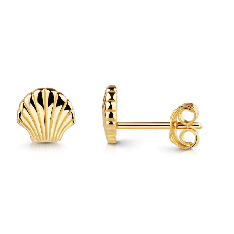 Ohrstecker Muschel Gold 333/000