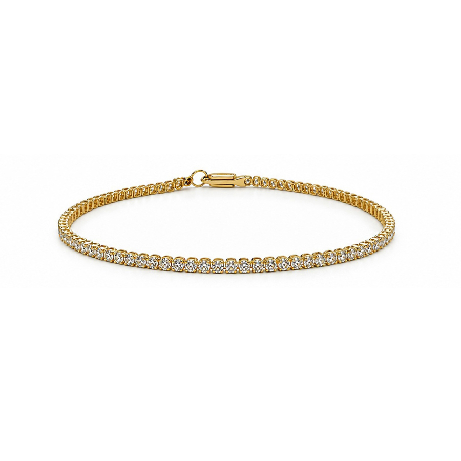 Tennisarmband 18,5cm mit Lab Grown Brillanten 1,55ct. Gold 585/000