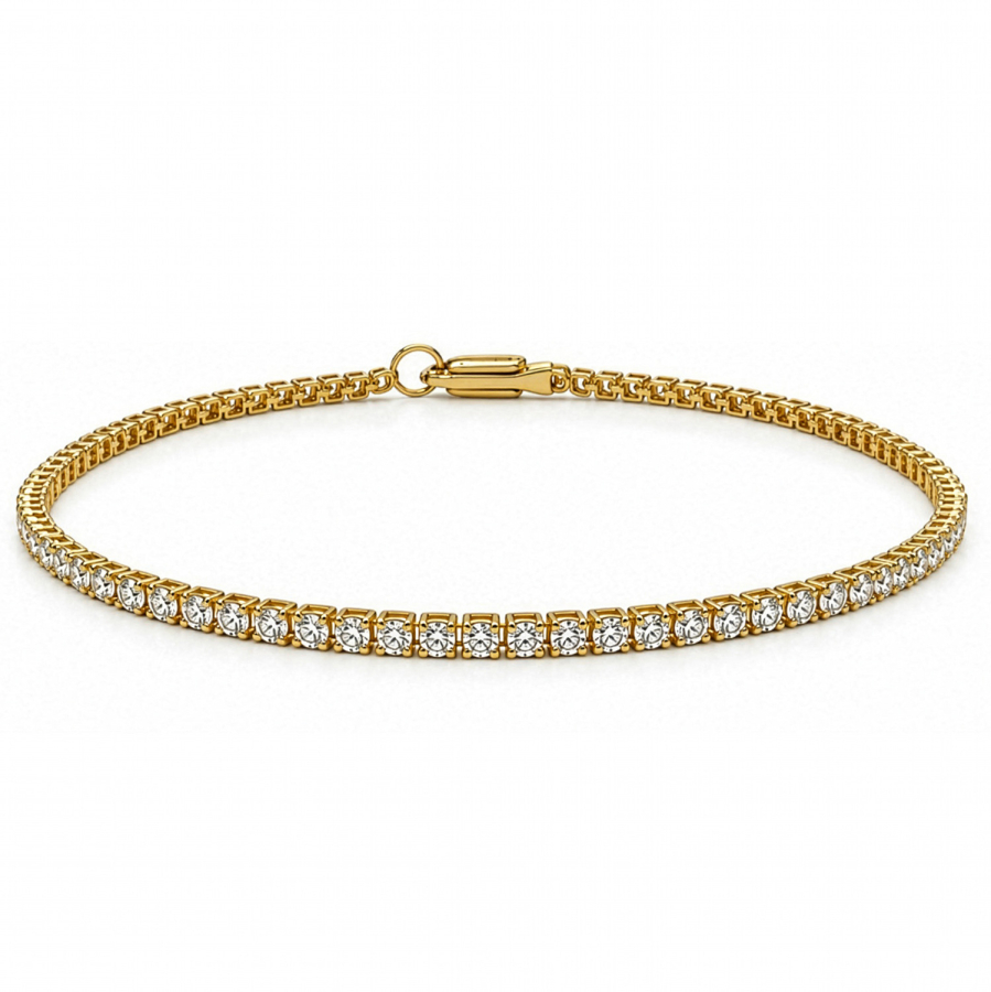 Tennisarmband 18,5cm mit Lab Grown Brillanten 3,20ct. Gold 585/000