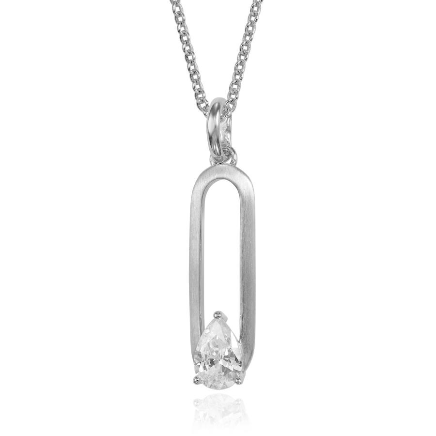 Anhänger mit Zirkonia Silber 925/000 rhodiniert