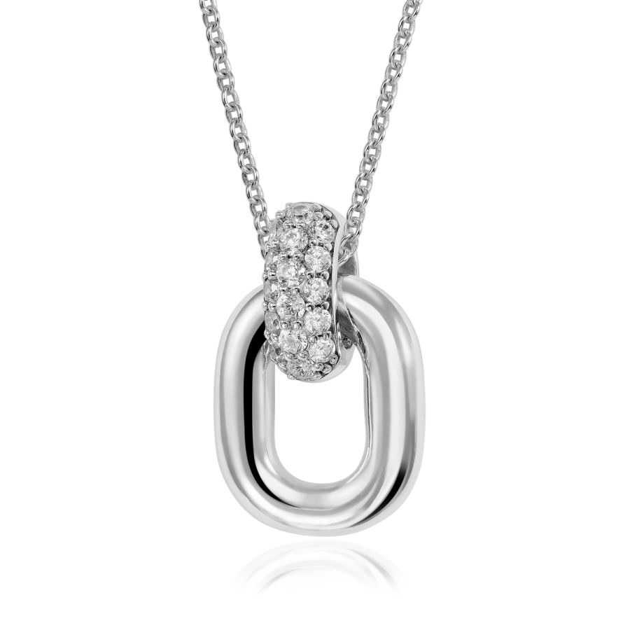 Anhänger mit 16 Zirkonia Silber 925/000 rhodiniert