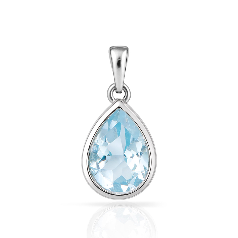 Anhänger Sky Blue Topas Silber 925/000 rhodiniert