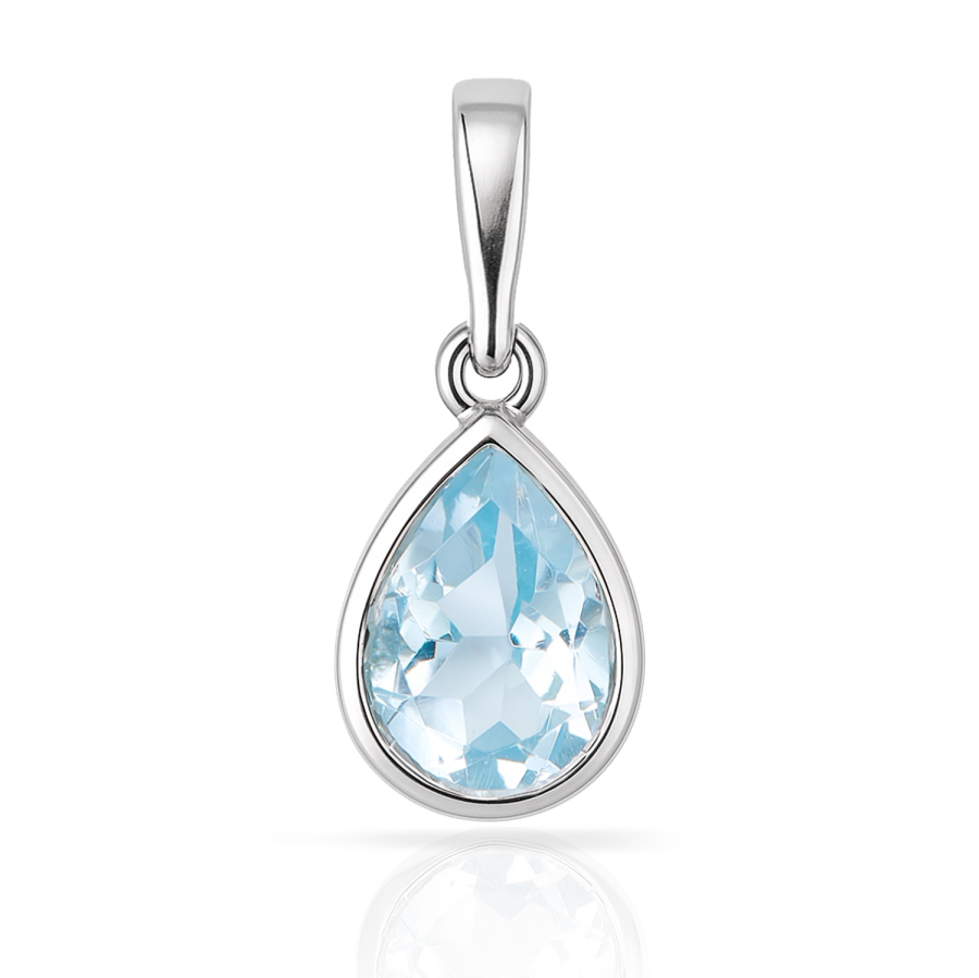 Anhänger Sky Blue Topas Silber 925/000 rhodiniert