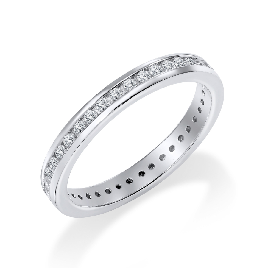 Ring Memoire Zirkonia Silber 925/000 rhodiniert