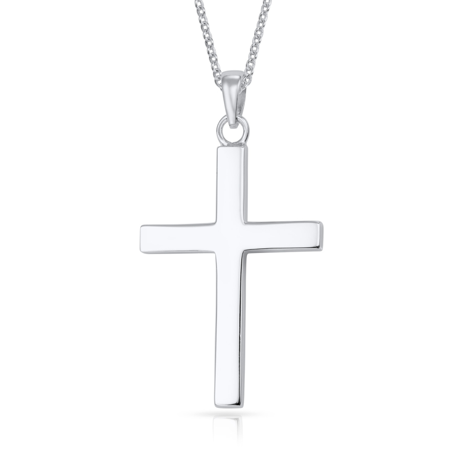 Anhänger Kreuz glanz 32mm Silber 925/000 rhodiniert