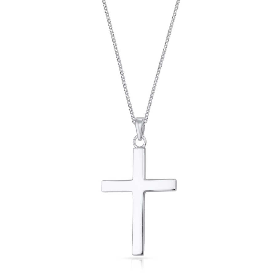 Anhänger Kreuz glanz 32mm Silber 925/000 rhodiniert