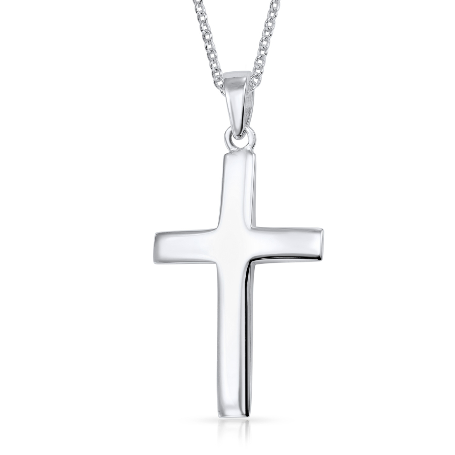Anhänger Kreuz glanz 27mm Silber 925/000 rhodiniert