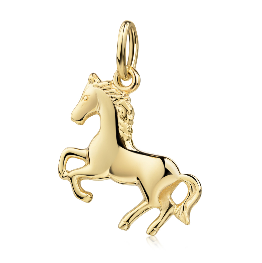 Anhänger Pferd Silber 925/000 vergoldet