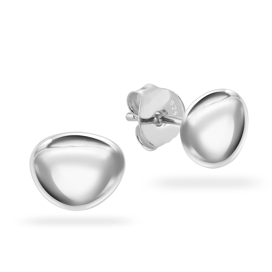 Ohrstecker Organic Style Silber 925/000 rhodiniert
