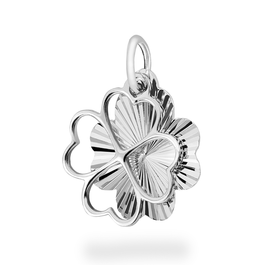 Anhänger Kleeblatt/Herzen Silber 925/000 rhodiniert