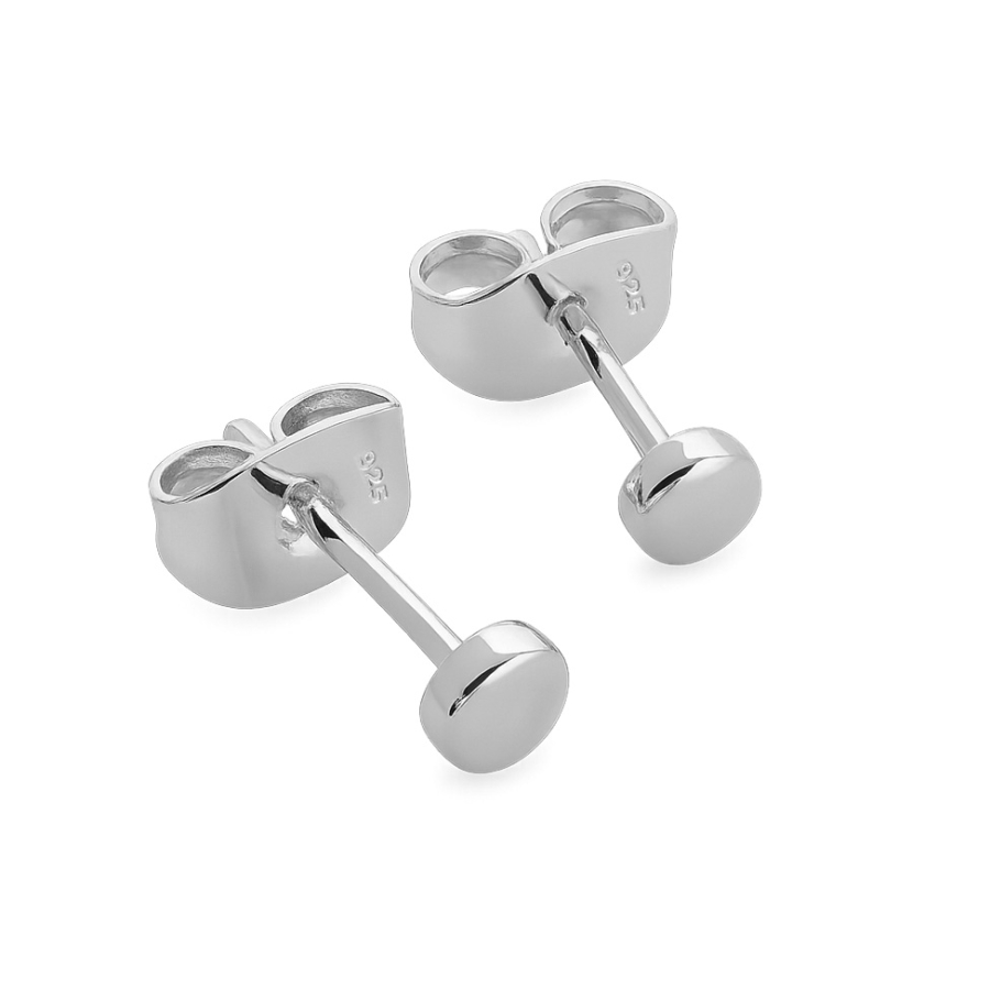 Ohrstecker rund 3mm Silber 925/000