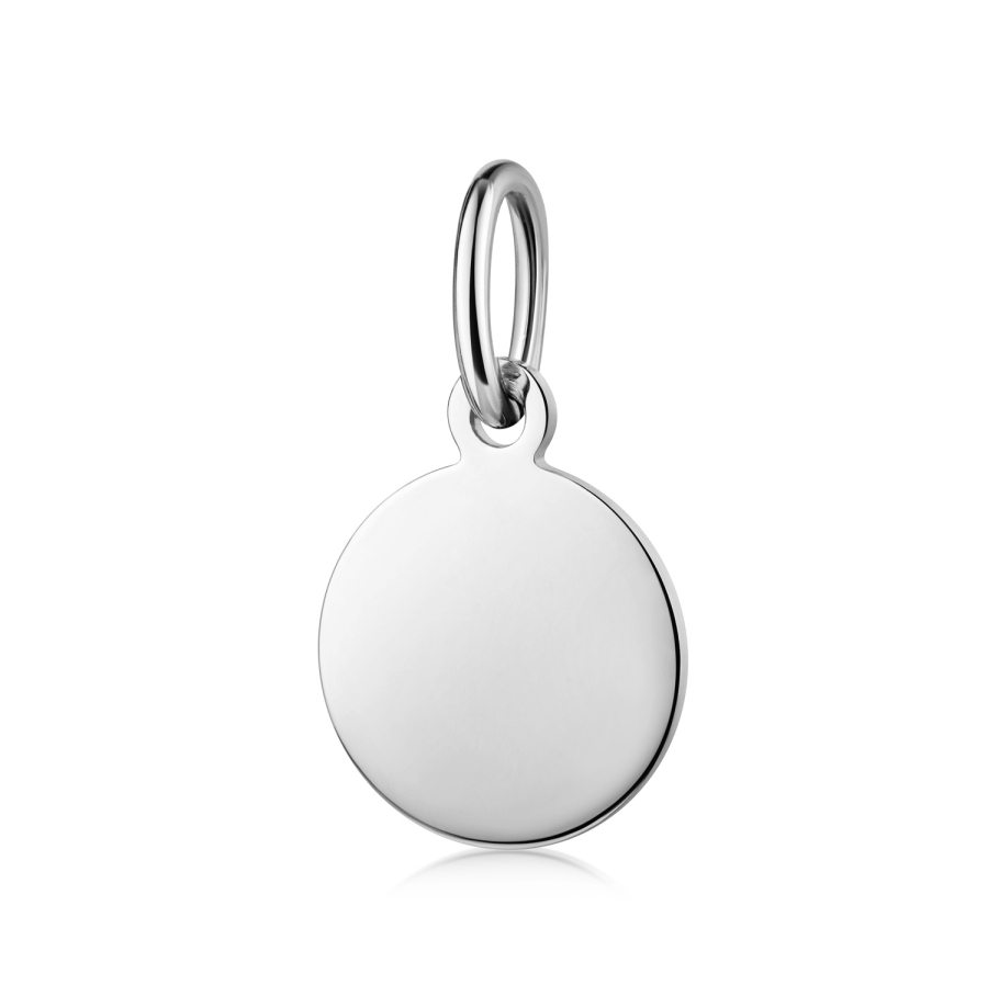 Gravurplatte Ø 8mm Silber 925/000 rhodiniert