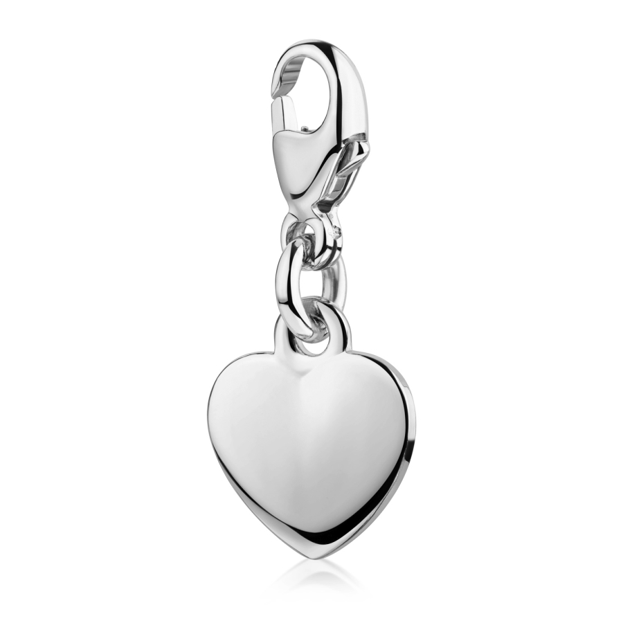 Charm Herz Silber 925/000 rhodiniert