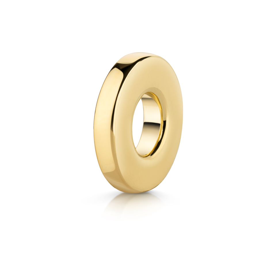 Charm Divider Ø 9,5mm Silber 925/000 vergoldet