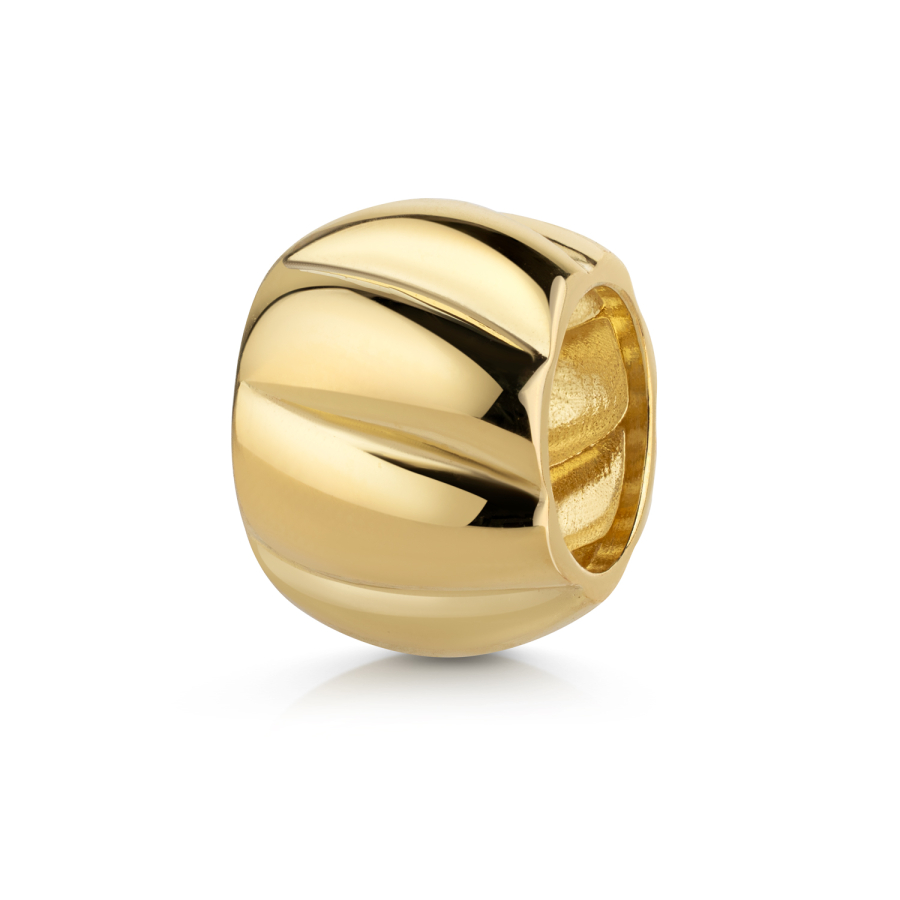 Charm Divider Curve Ø 8mm Silber 925/000 vergoldet