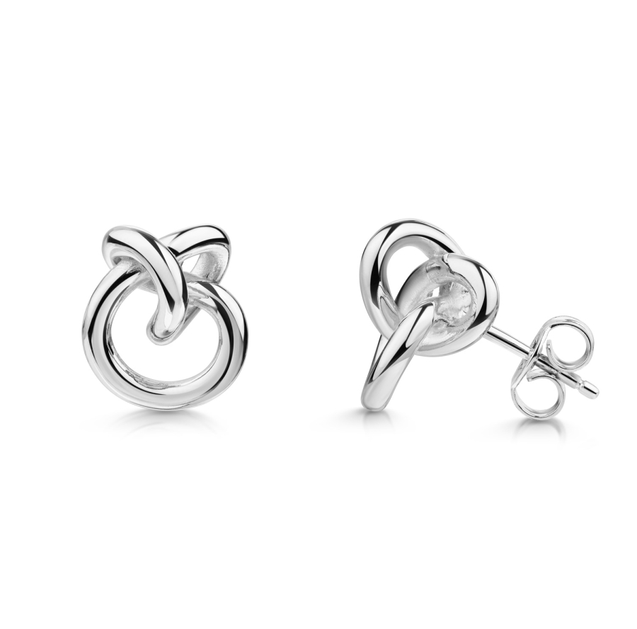 Ohrstecker Knoten Silber 925/000