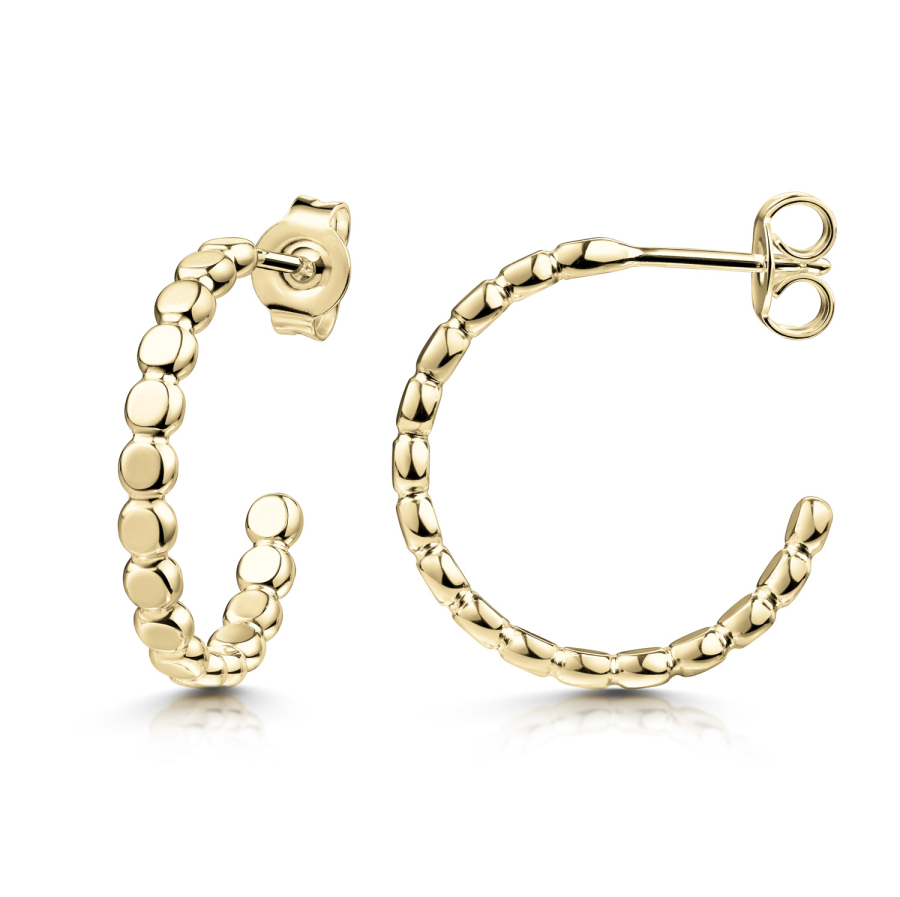 Ohrstecker Creolen Ø20mm Silber 925/000 vergoldet