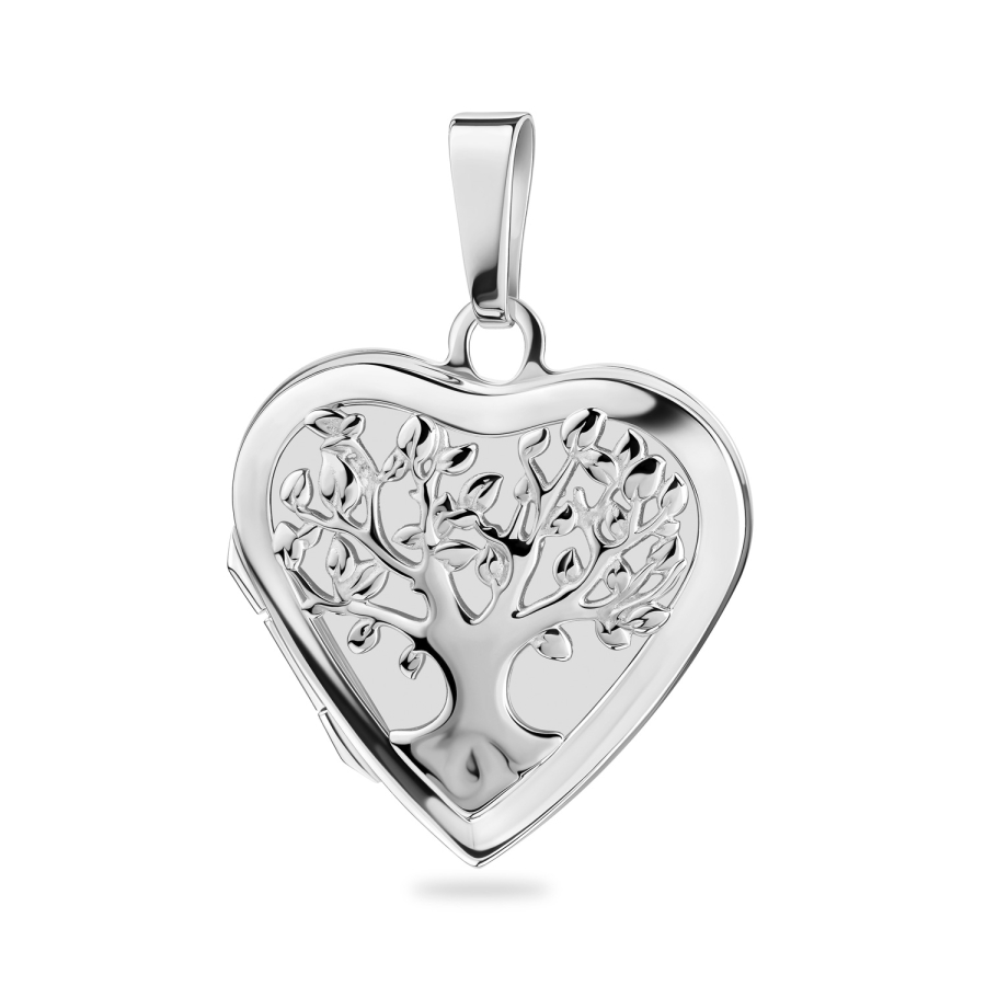 Medaillon Herz Lebensbaum Silber 925/000