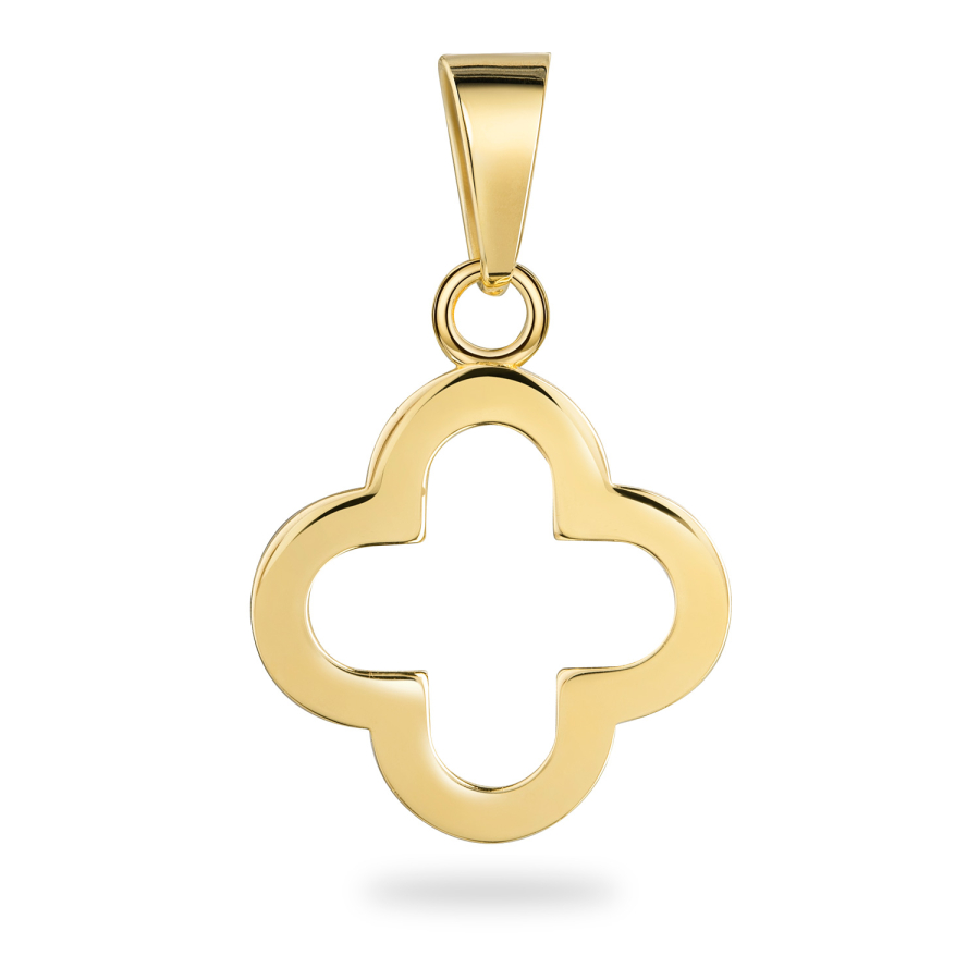 Anhänger Kleeblatt Silber 925/000 vergoldet