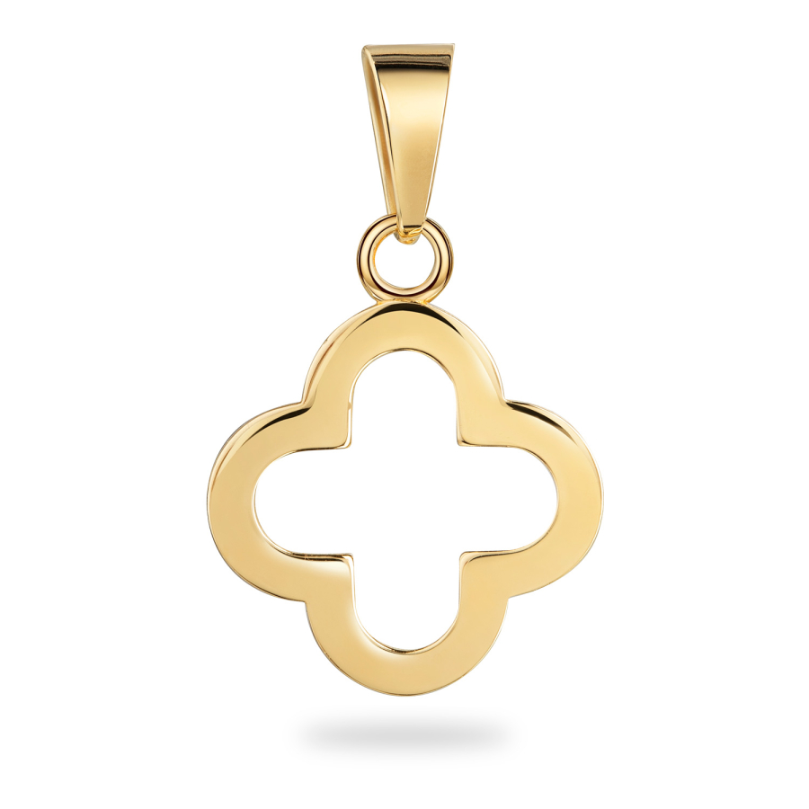 Anhänger Kleeblatt Silber 925/000 vergoldet