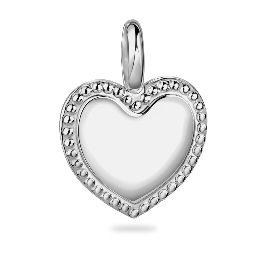 Anhänger Gravurplatte Herz Silber 925/000