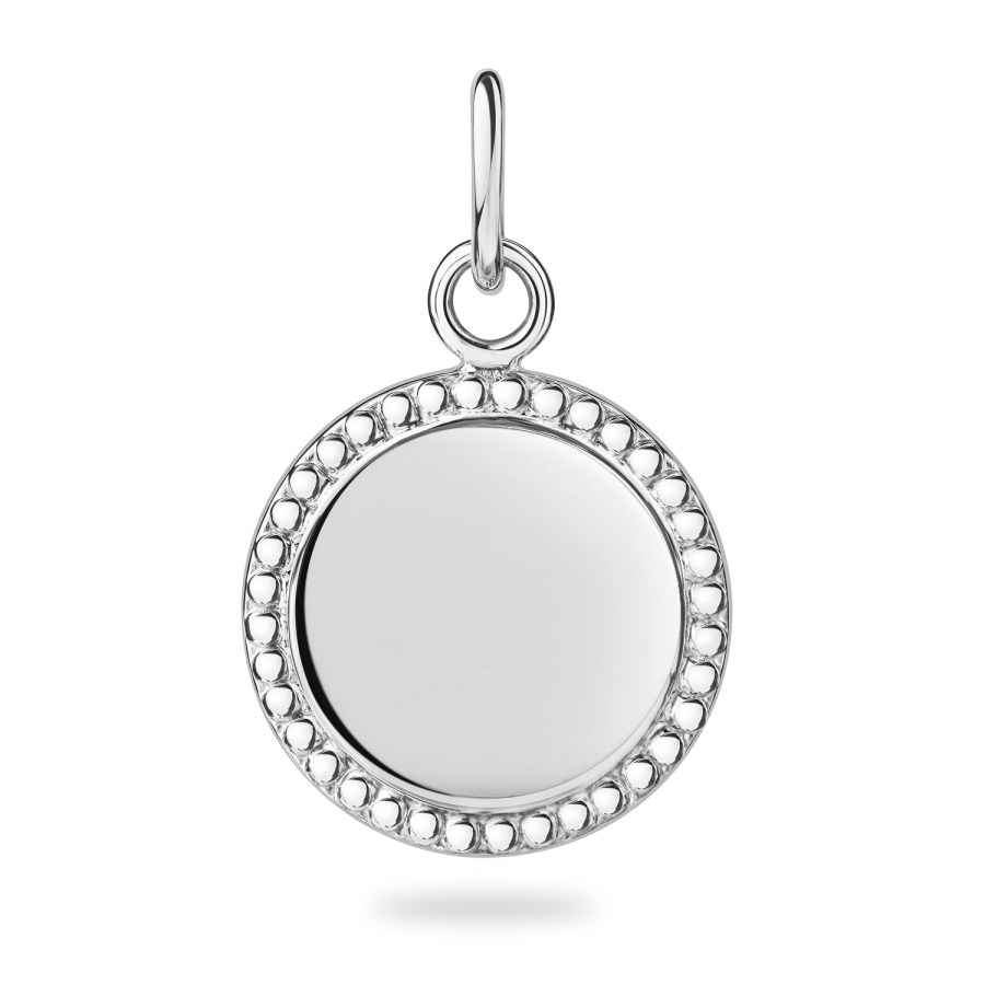 Anhänger Gravurplatte Rund Silber 925/000