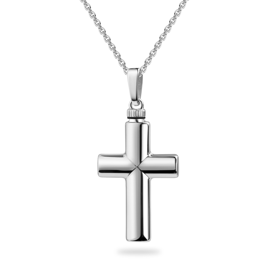 Asche Anhänger Kreuz Silber 925/000