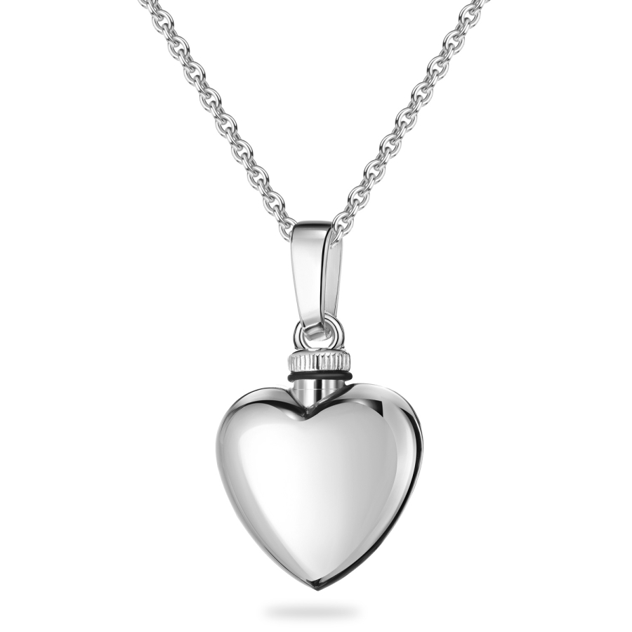 Asche Anhänger Herz Silber 925/000