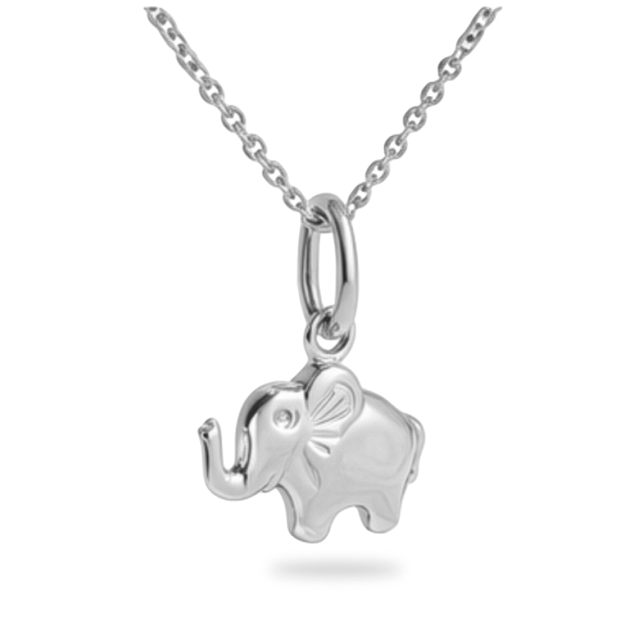 Anhänger Elefant 9mm  Silber 925/000