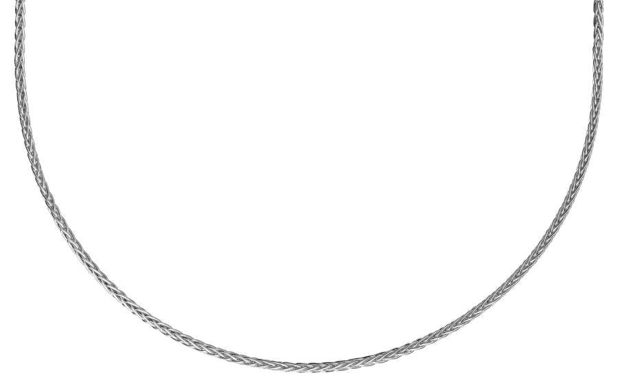 Zopfkette dreifach 4-seitig diamantiert 1,6mm breit Silber 925/000