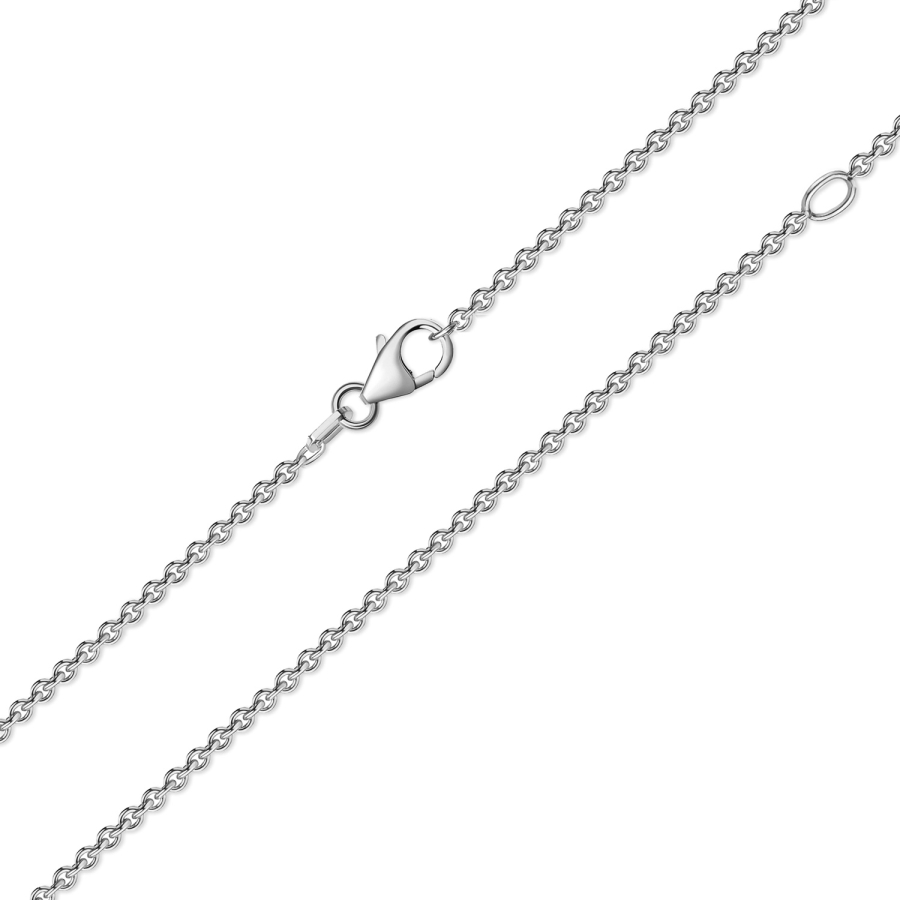 Ankerkette rund 1,1 mm breit 42/45cm Platin 950/000