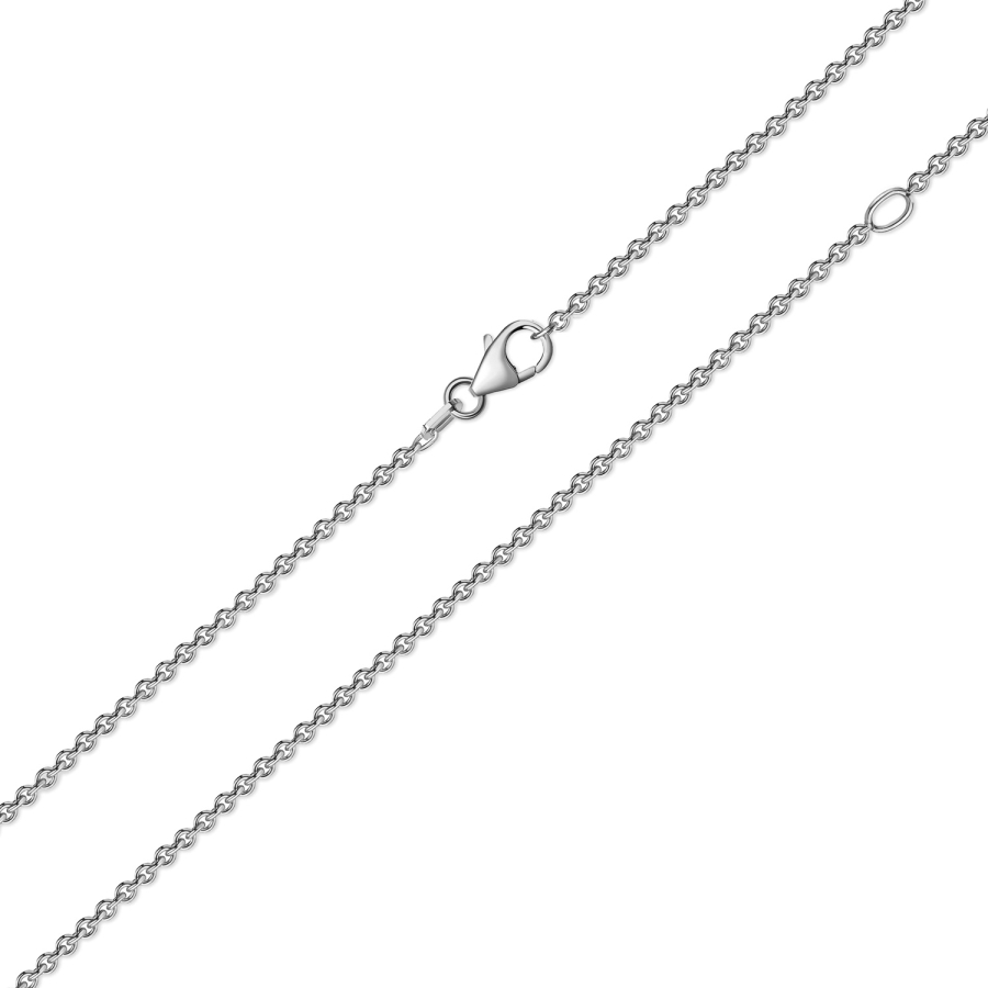 Ankerkette rund 1,1 mm breit 42/45cm Platin 950/000