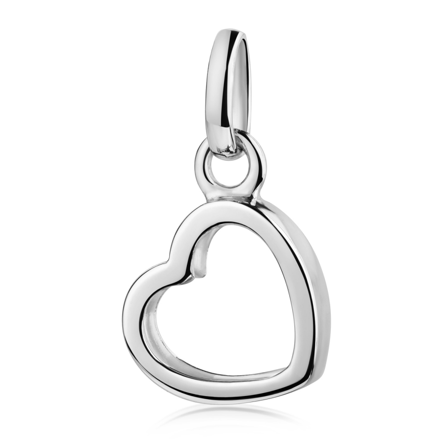 Anhänger Herz 8 x 8mm Silber 925/000 rhodiniert