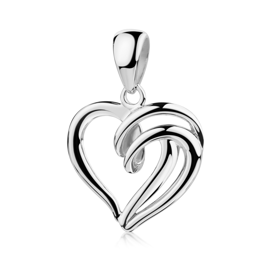 Anhänger Herz 12,5 x 12mm Silber 925/000 rhodiniert