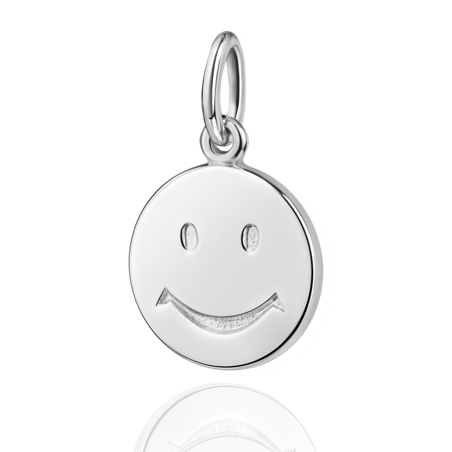 Anhänger Smile-Gesicht Ø 9,5mm Silber 925/000