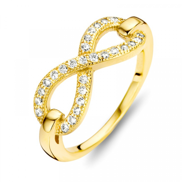 Ring Infinity mit 27 Zirkonia Silber 925/000
