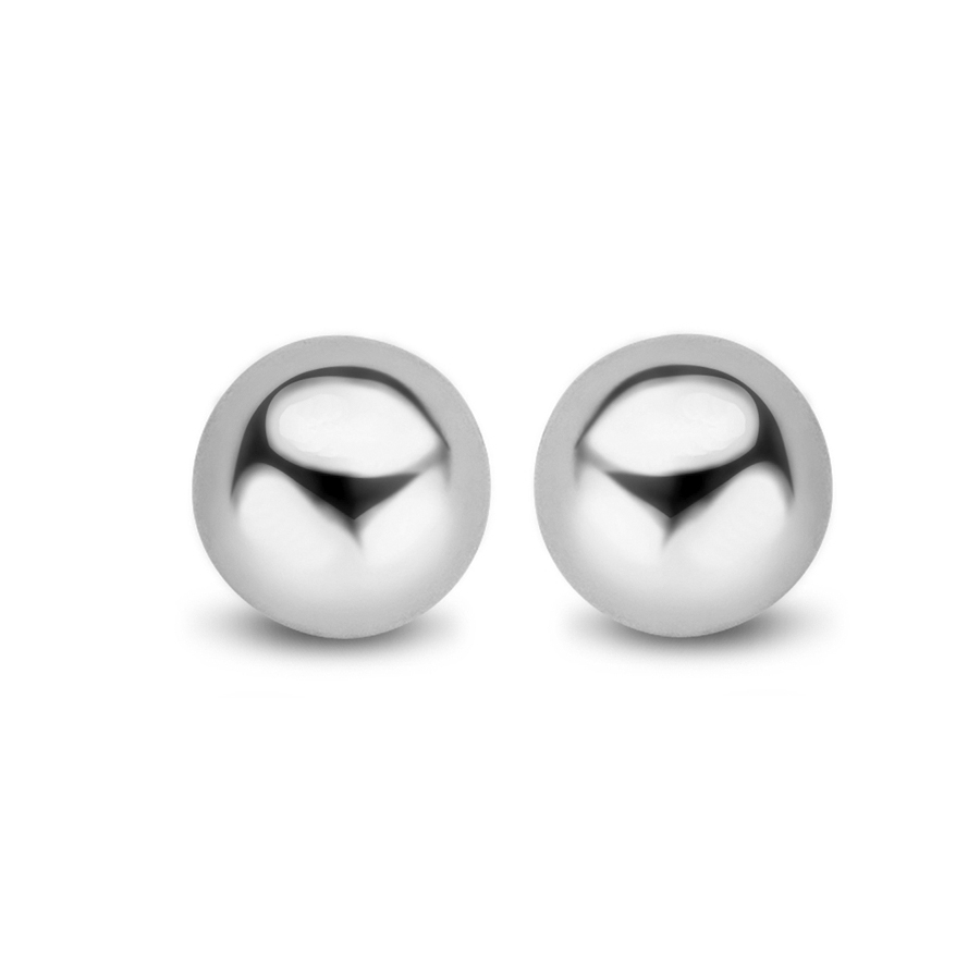 Ohrstecker Kugel 5mm Silber 925/000 rhodiniert