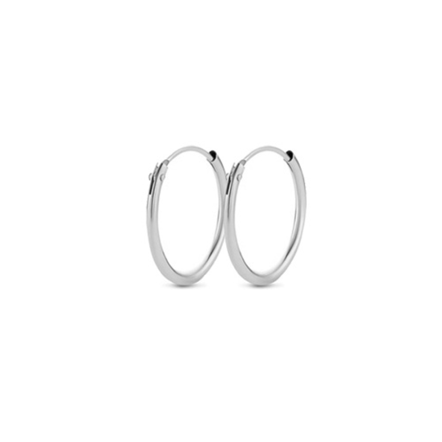 Creolen 12/1,2mm mit Bügel Silber 925/000 rhodiniert
