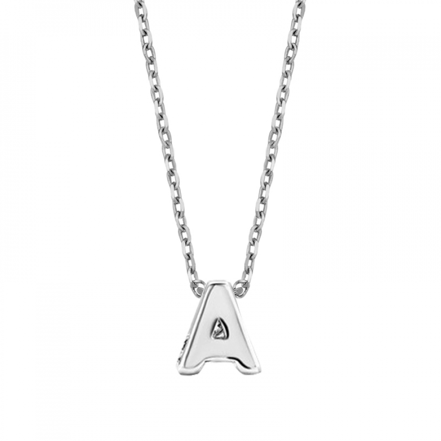 Collier Buchstabe 38+5cm Silber 925/000