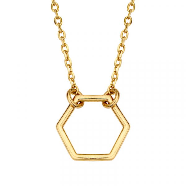 Collier Hexagon Gold 585/000