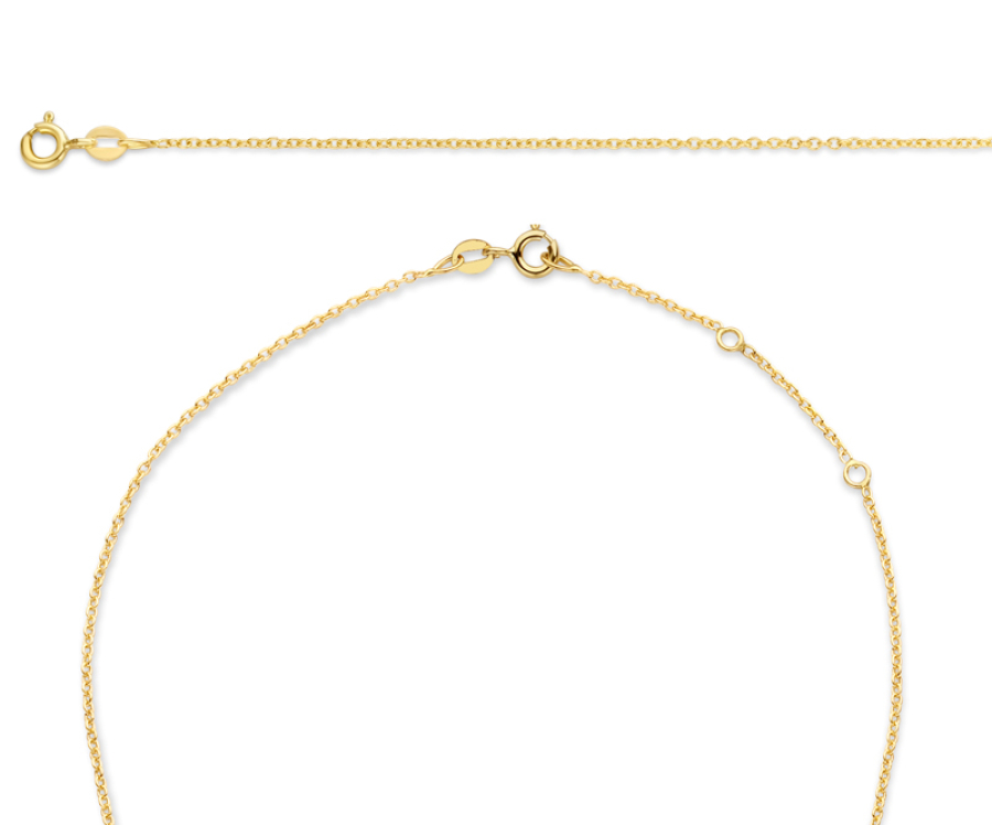 Erbskette 1.3mm breit 50cm Gold 585/000