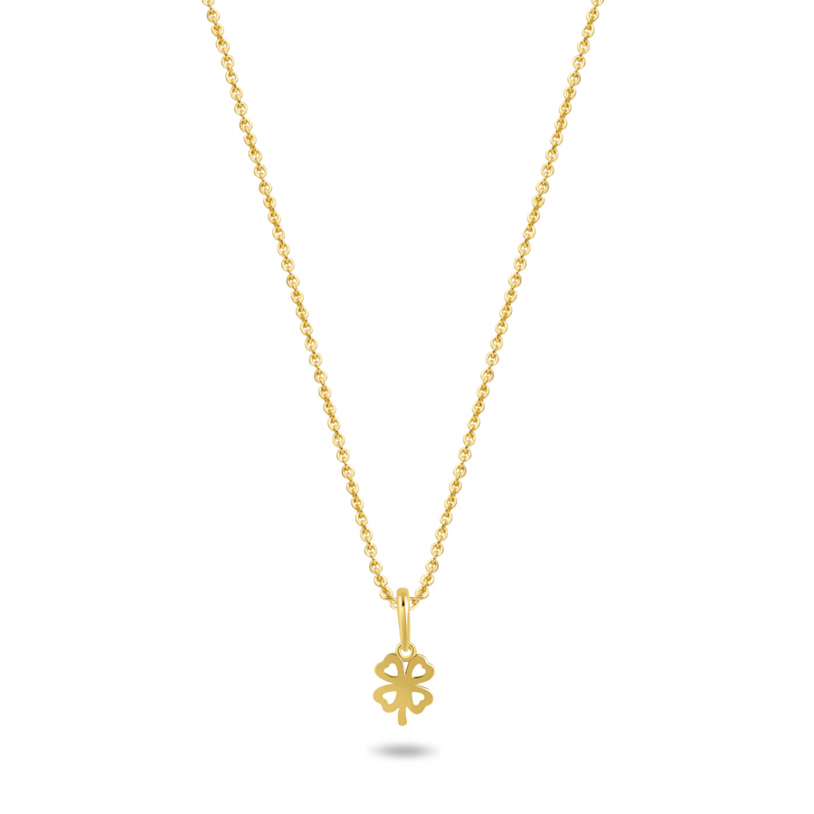 Collier mit Anhänger Kleeblatt Gold 585/000