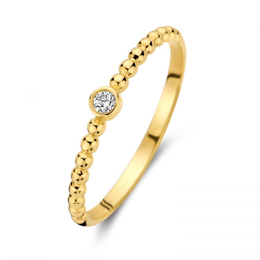 Damenring mit Zirkonia Gold 585/000