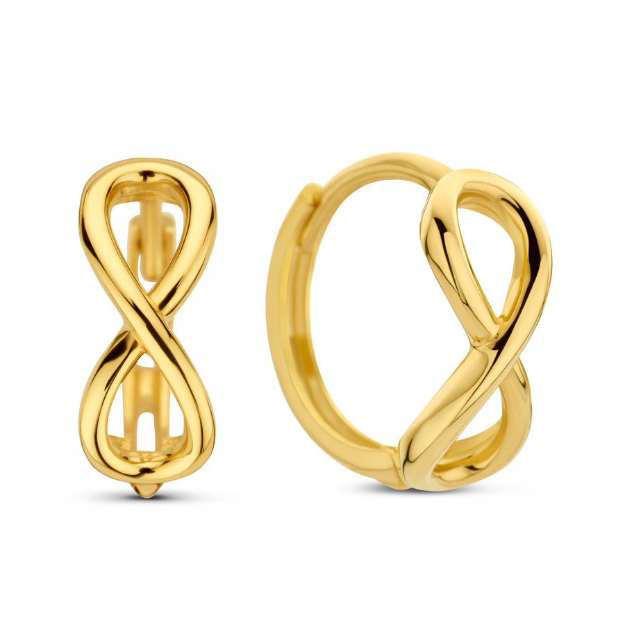 Klappcreolen Infinity Ø 12mm Gold 585/000