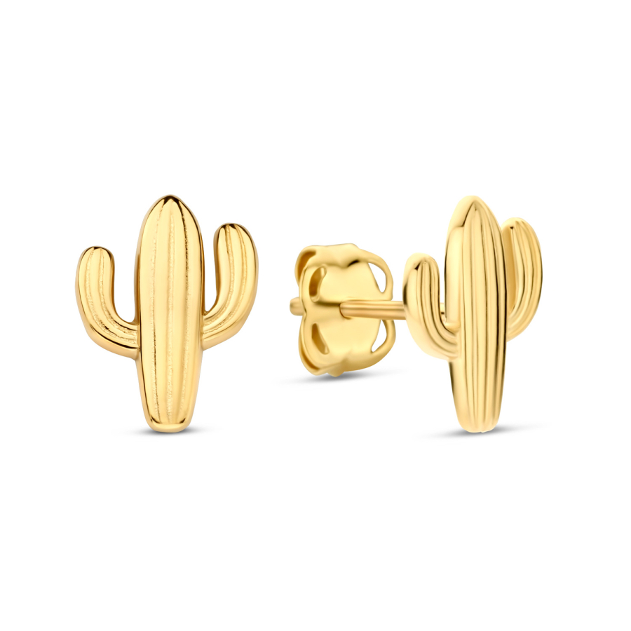 Ohrstecker Kaktus Gold 585/000