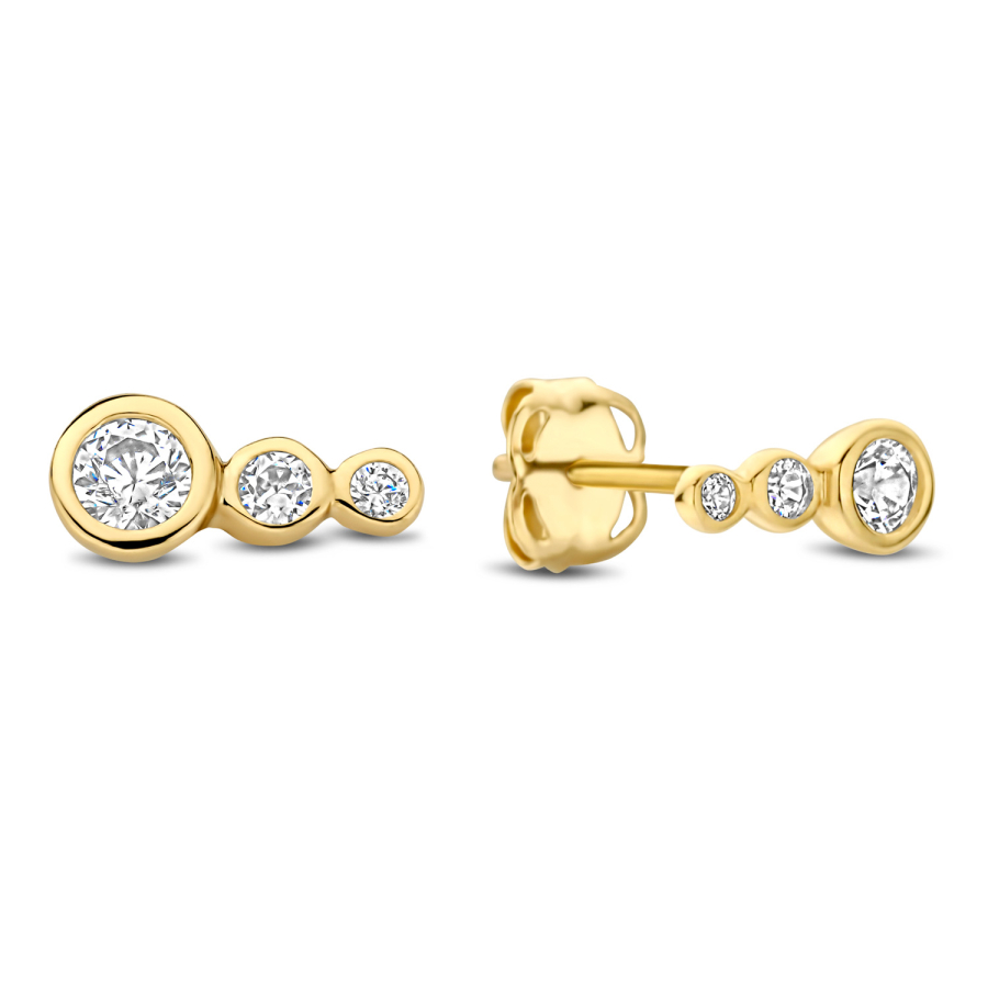 Ohrstecker 6 Zirkonia Gold 585/000