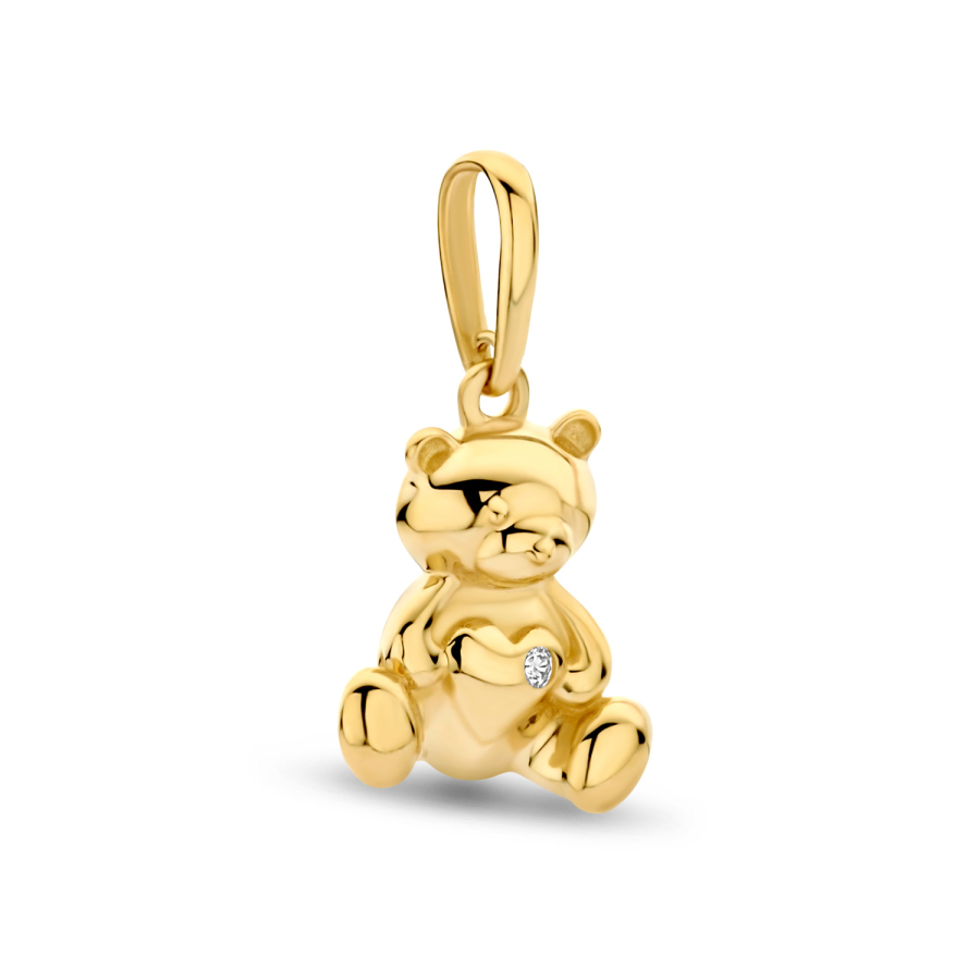 Anhänger Teddybär Zirkonia Gold 585/000